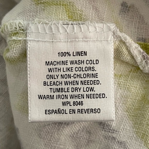 JM Collection Aztec Print Linen Blouse - Picture 5 of 9